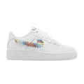 Nike Air Force 1 Low White Rainbow Lace Swoosh (GS)