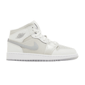Jordan 1 Mid SE Summit White Metallic Silver (GS)