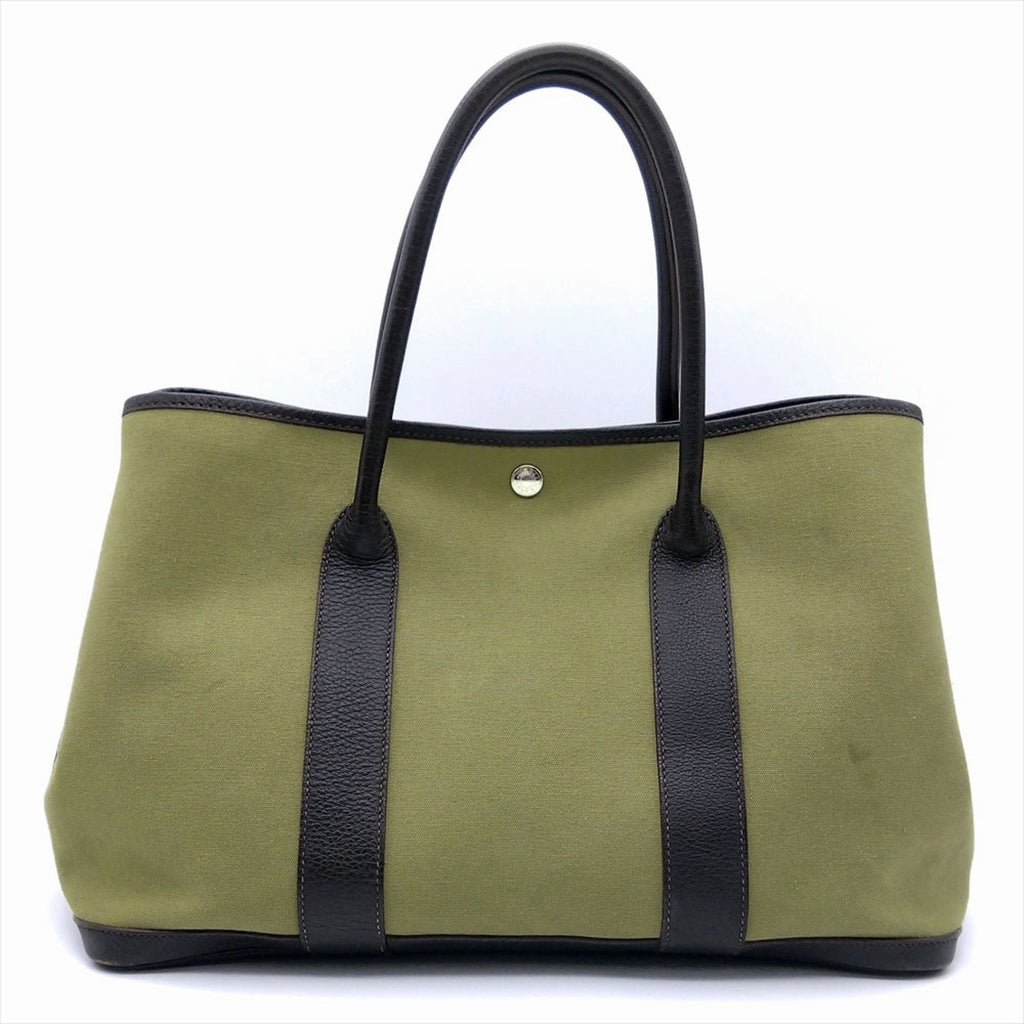 Garden Party Tote Toile and Leather 36