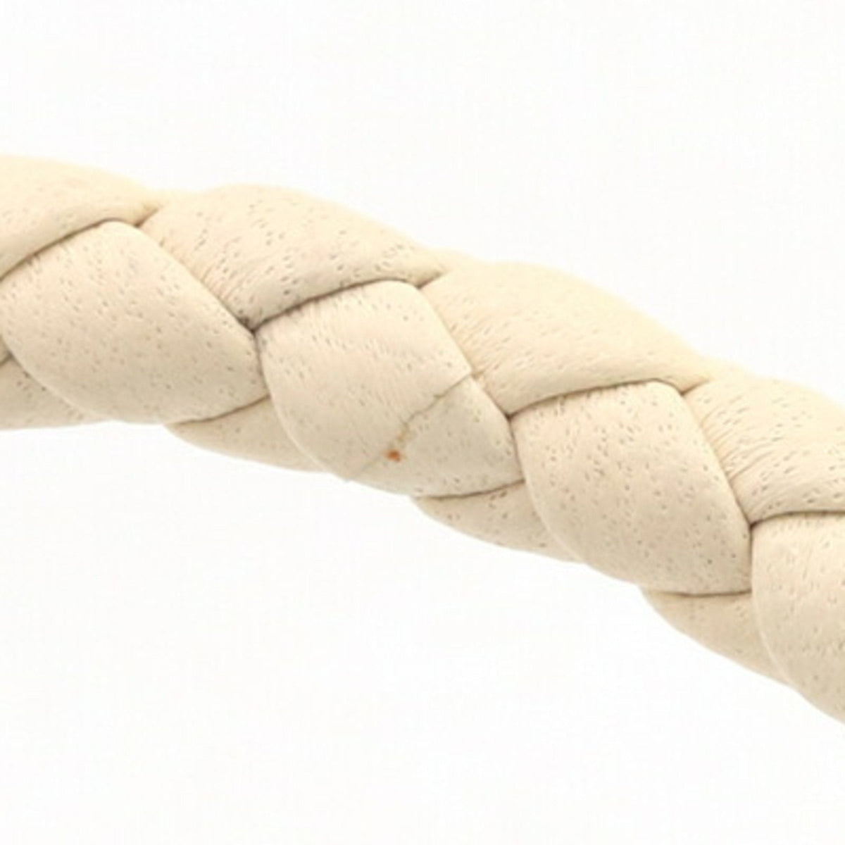 Intrecciato Bracelet Leather Ivory