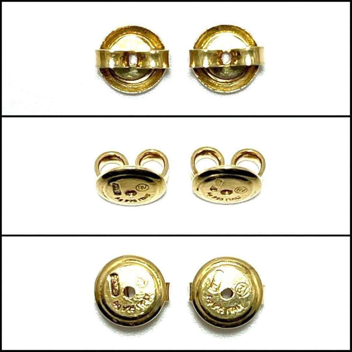 Earrings Hoop Gold and Sterling Silver