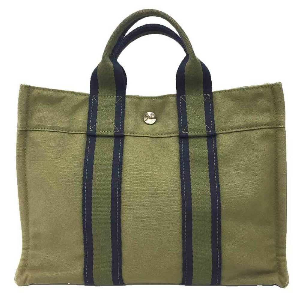 Sac Harnais Tote Toile and Leather PM