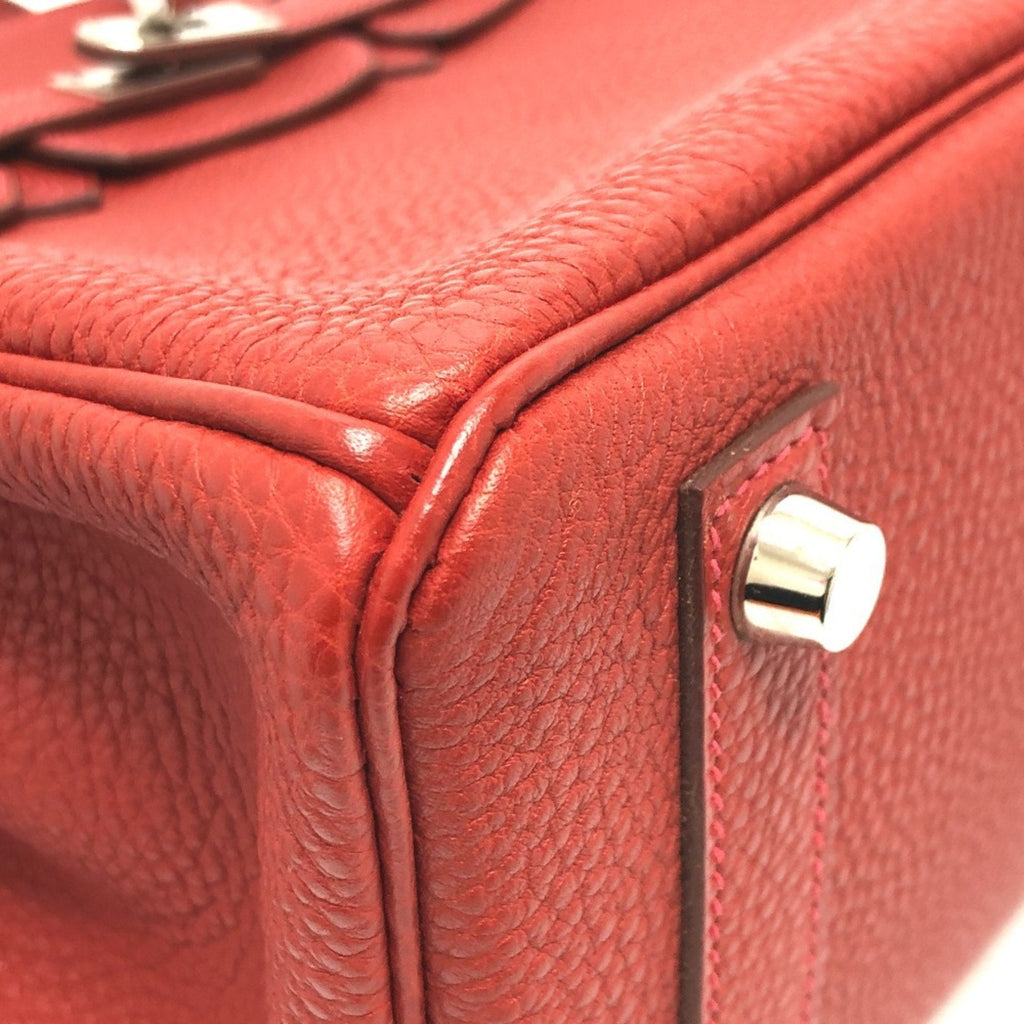 Birkin Handbag Red Togo with Palladium Hardware 25