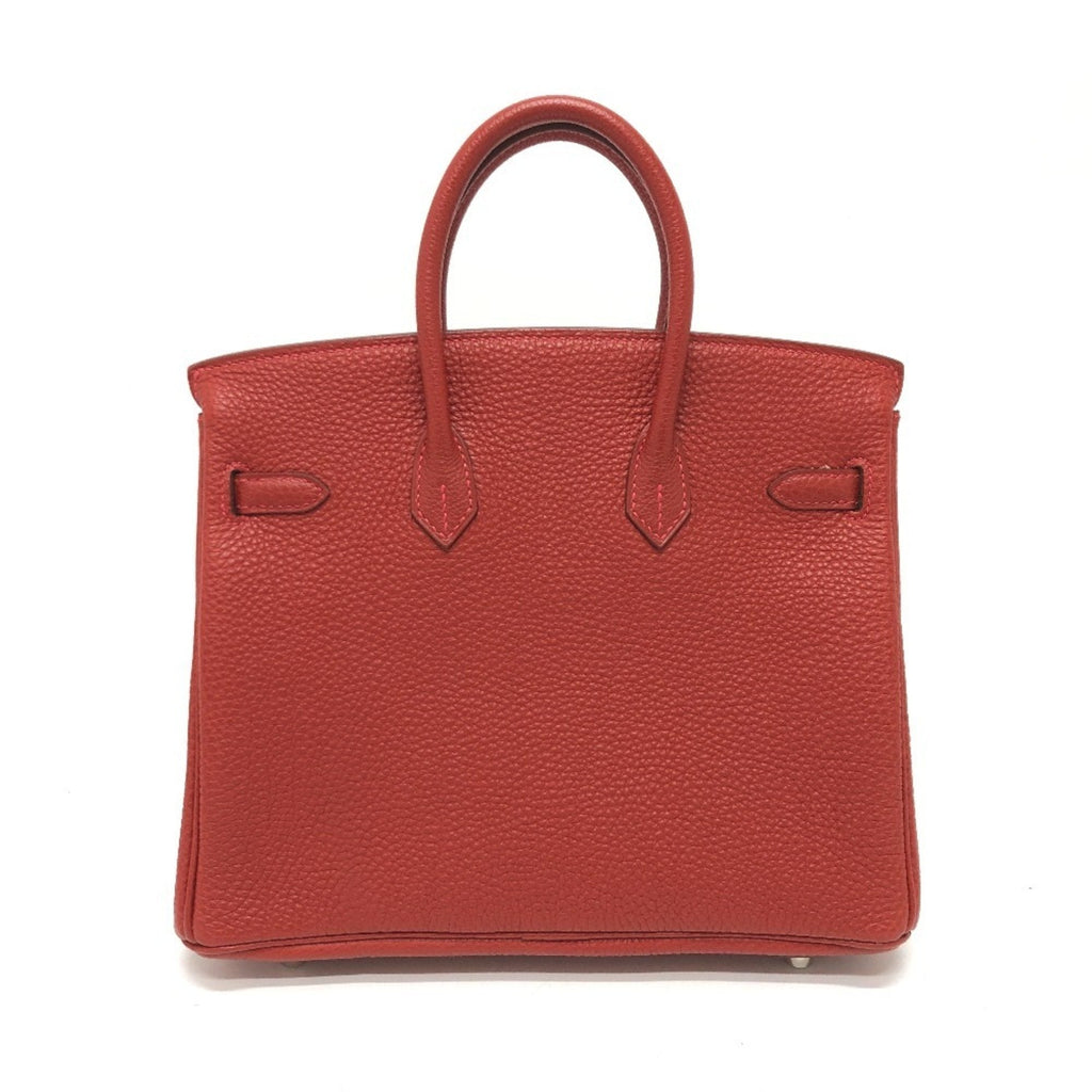 Birkin Handbag Red Togo with Palladium Hardware 25
