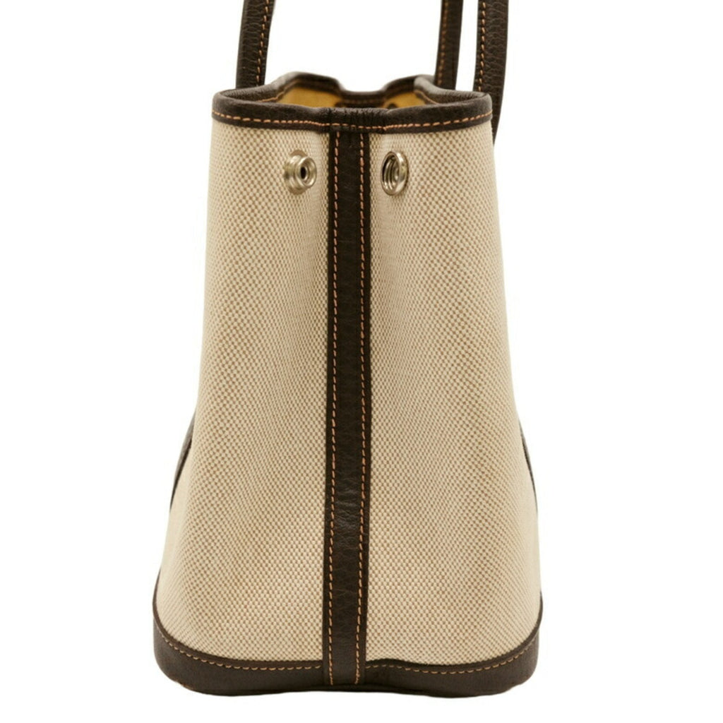 Garden Party Tote Toile and Leather 30