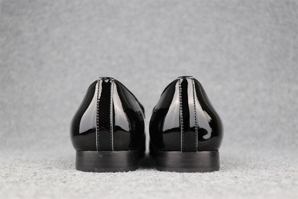 CL Dandelion Tassel Loafers ‘Black Patent Leather'