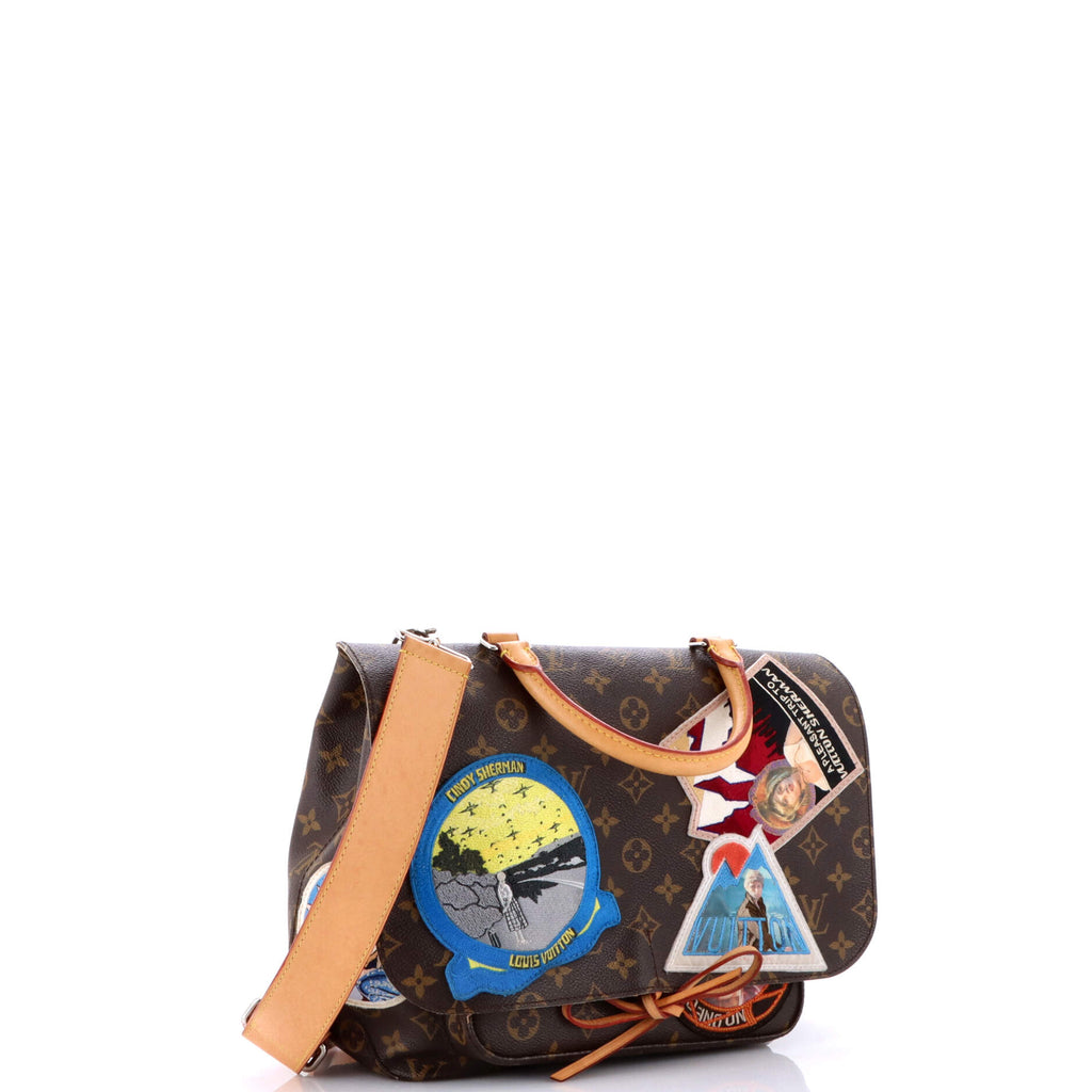 Cindy Sherman Camera Messenger Bag Patch Embellished Monogram Canvas