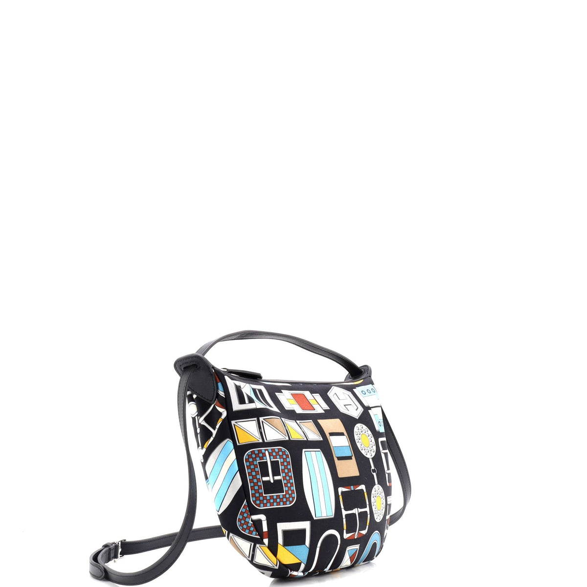 Sursoie To Go Pouch Printed Silk and Leather