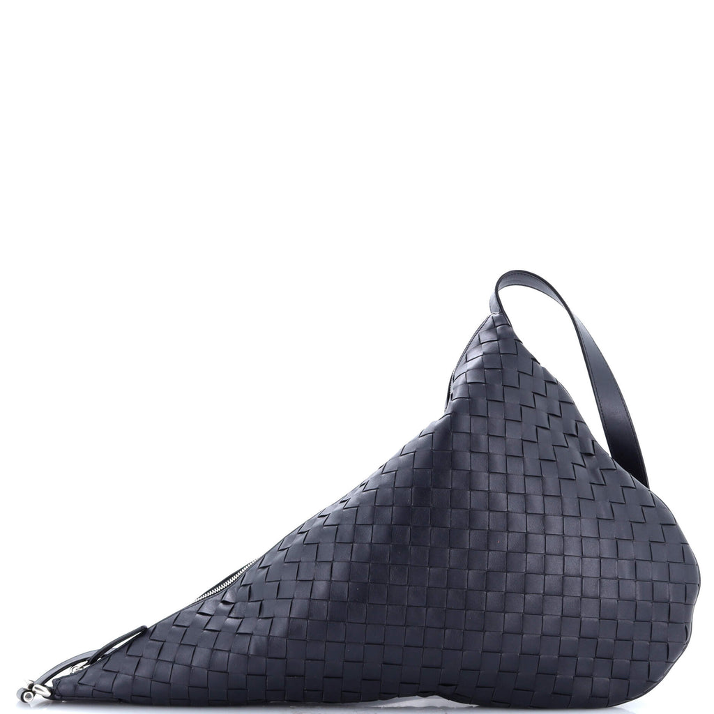 Virgule Shoulder Bag Intrecciato Nappa Large