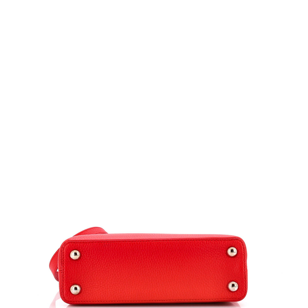 Capucines Bag Leather with Python PM