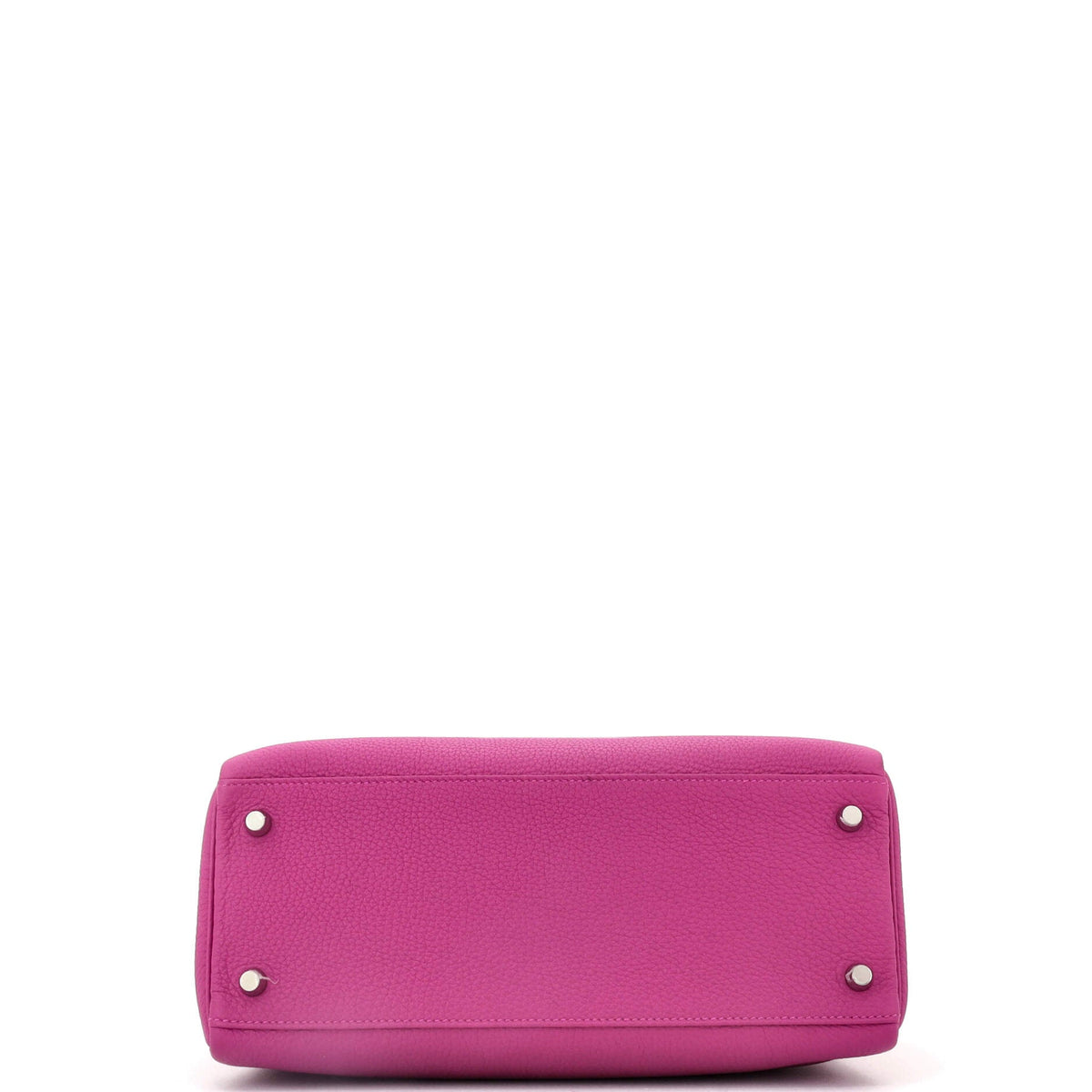 Kelly Handbag Rose Pourpre Togo with Palladium Hardware 28