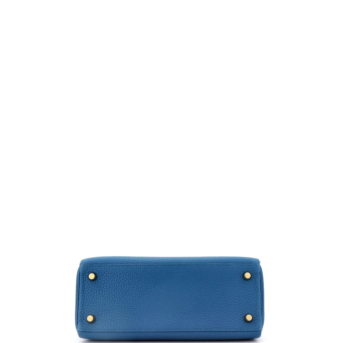 Kelly Handbag Bleu France Togo with Gold Hardware 25