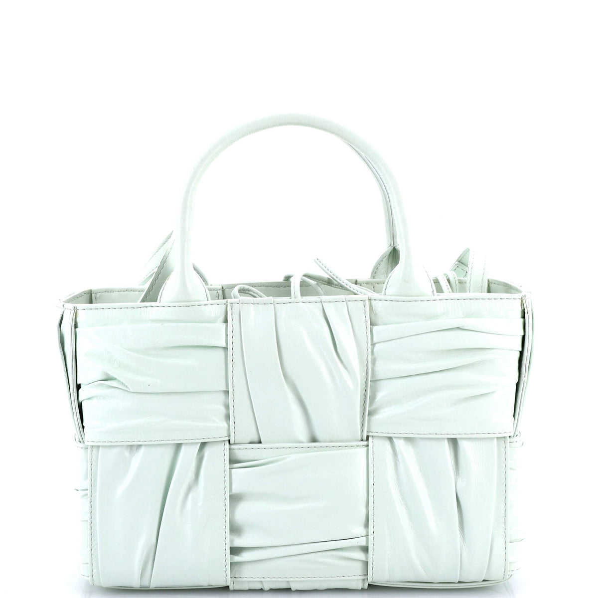 Arco Tote Maxi Intrecciato Plisse Leather Mini