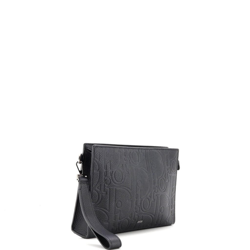 A5 Triangle Wristlet Pouch Gravity Leather