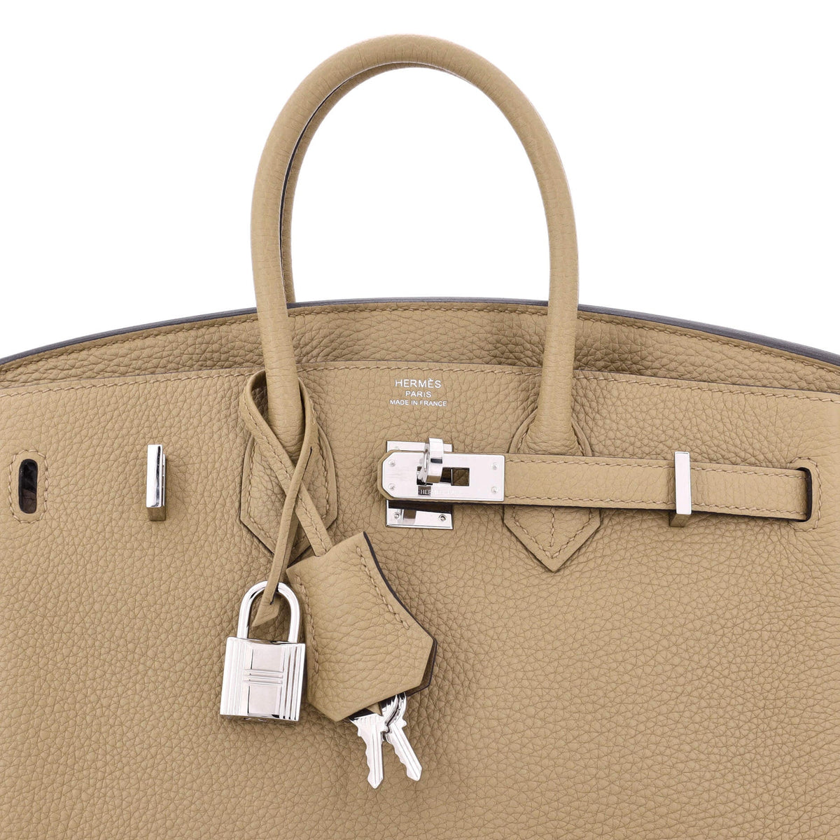 Birkin Handbag Beige Marfa Togo with Palladium Hardware 25