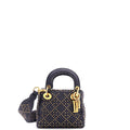 Supple Lady Dior Bag Cannage Studded Denim Mini