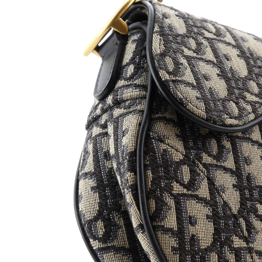 Saddle Handbag Oblique Canvas Mini