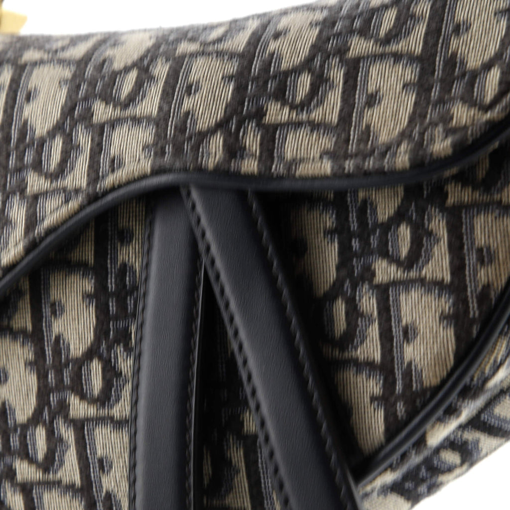 Saddle Handbag Oblique Canvas Mini