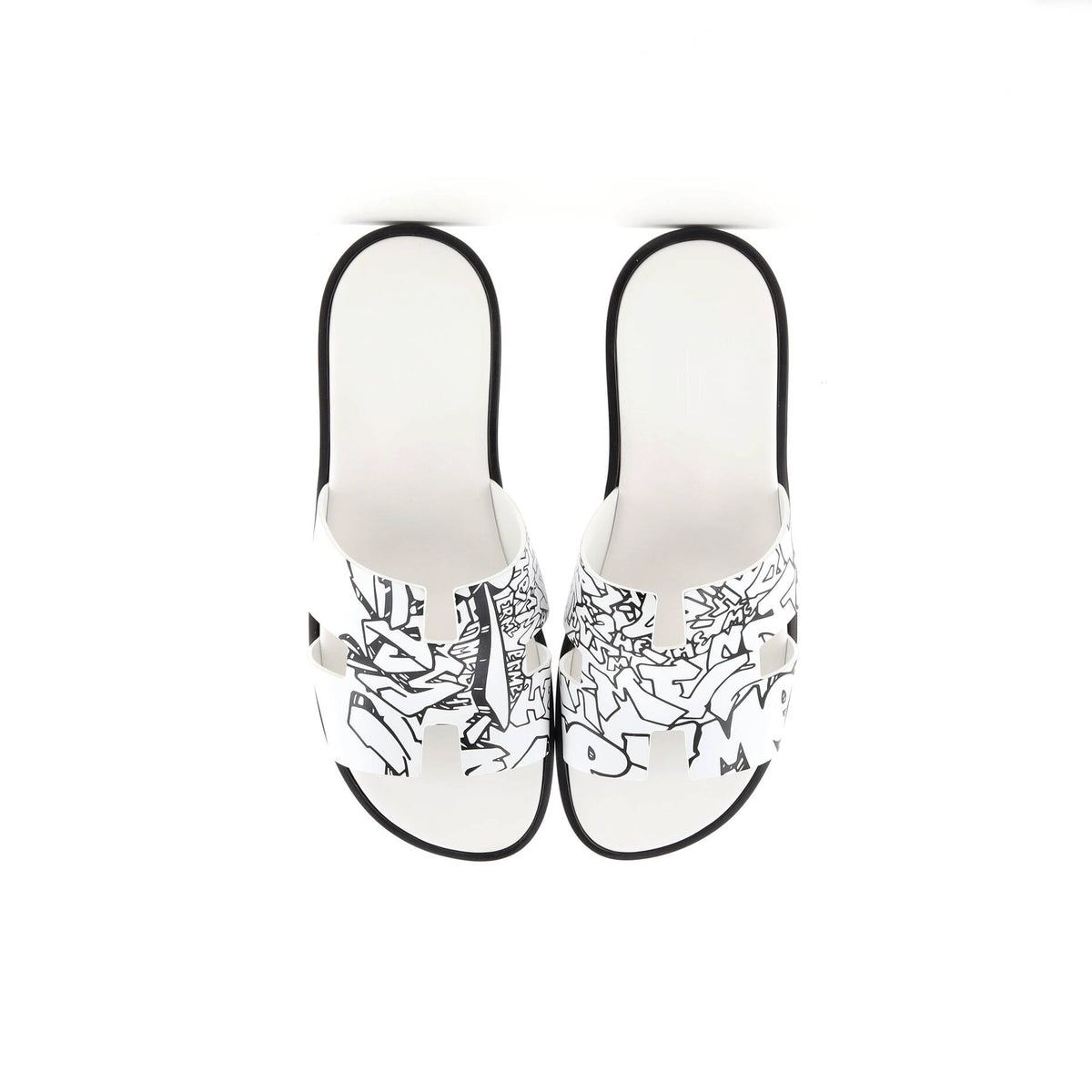 Men's Izmir Slide Sandals Printed Leather