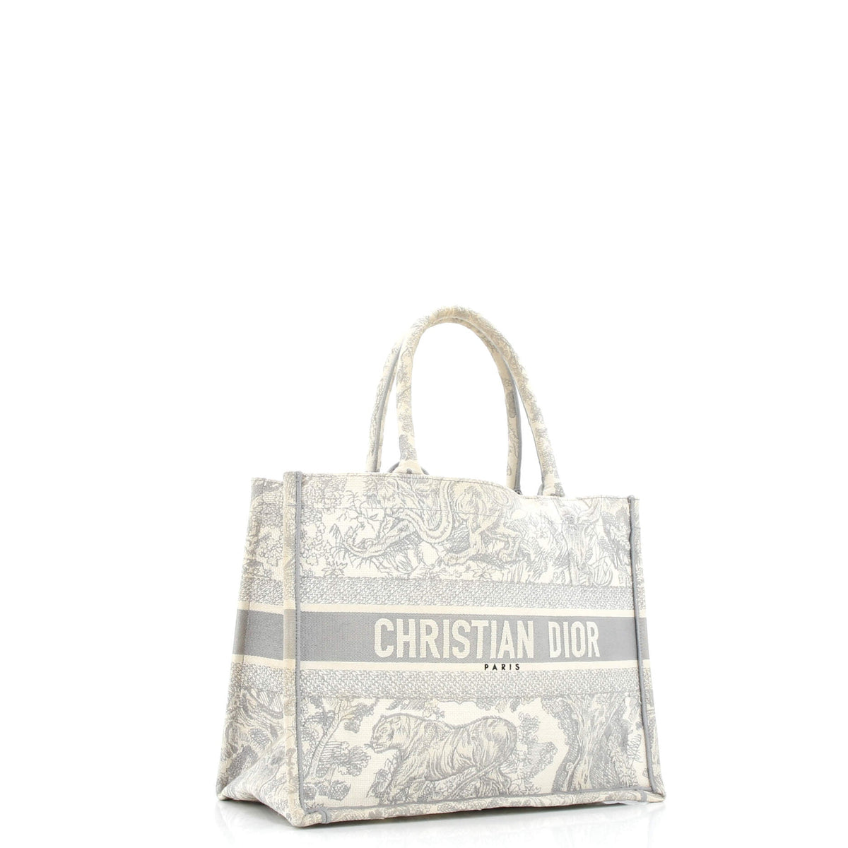 Book Tote Embroidered Canvas Medium
