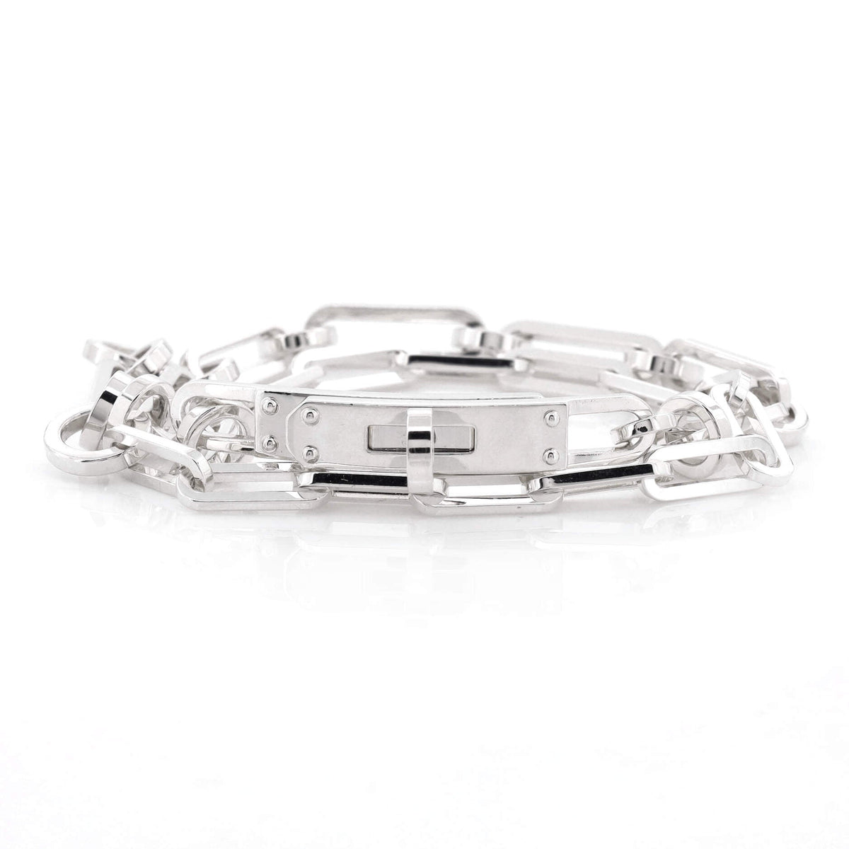 Kelly Double Chaine Bracelet Sterling Silver