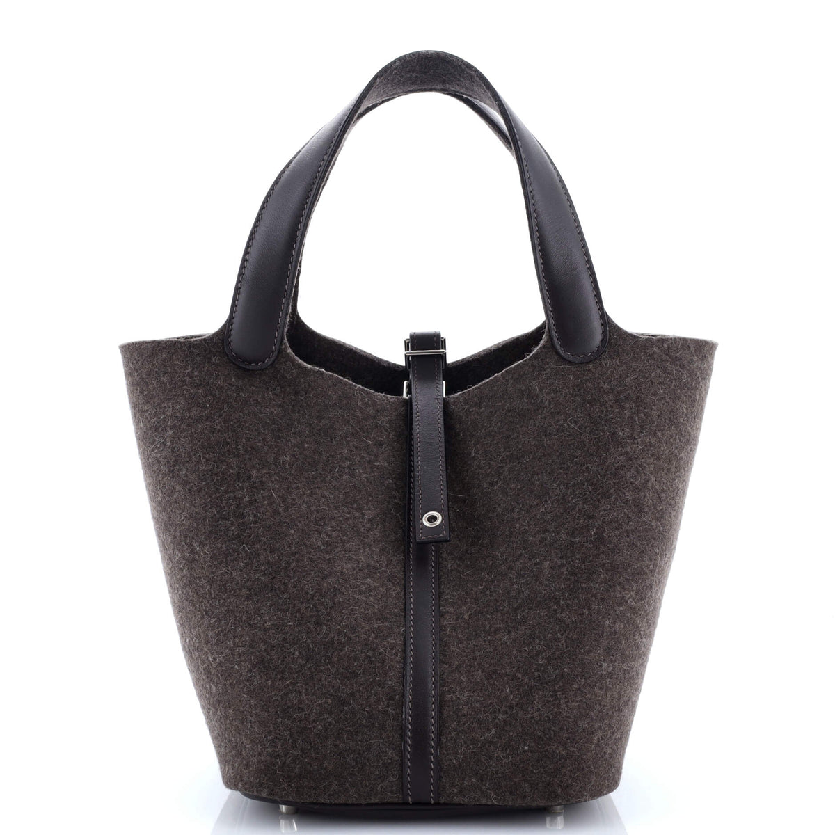 Picotin Lock Bag Felt with Leather MM