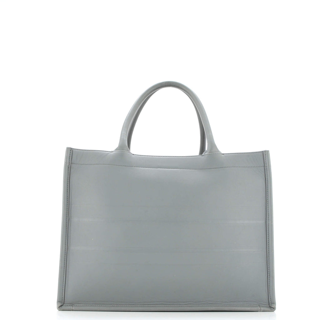 Book Tote Embossed Leather Medium