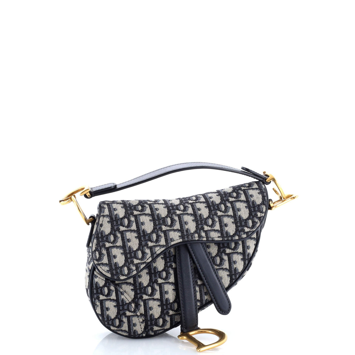 Saddle Handbag Oblique Canvas Mini