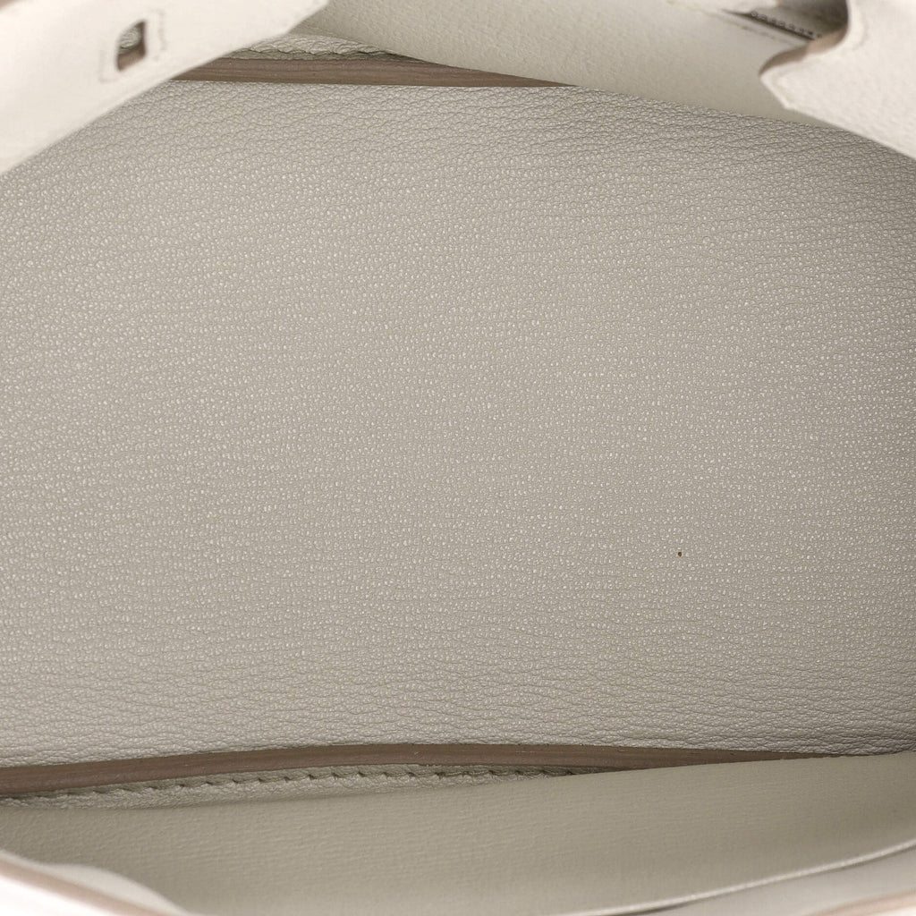 Birkin Handbag Light Togo with Palladium Hardware 25