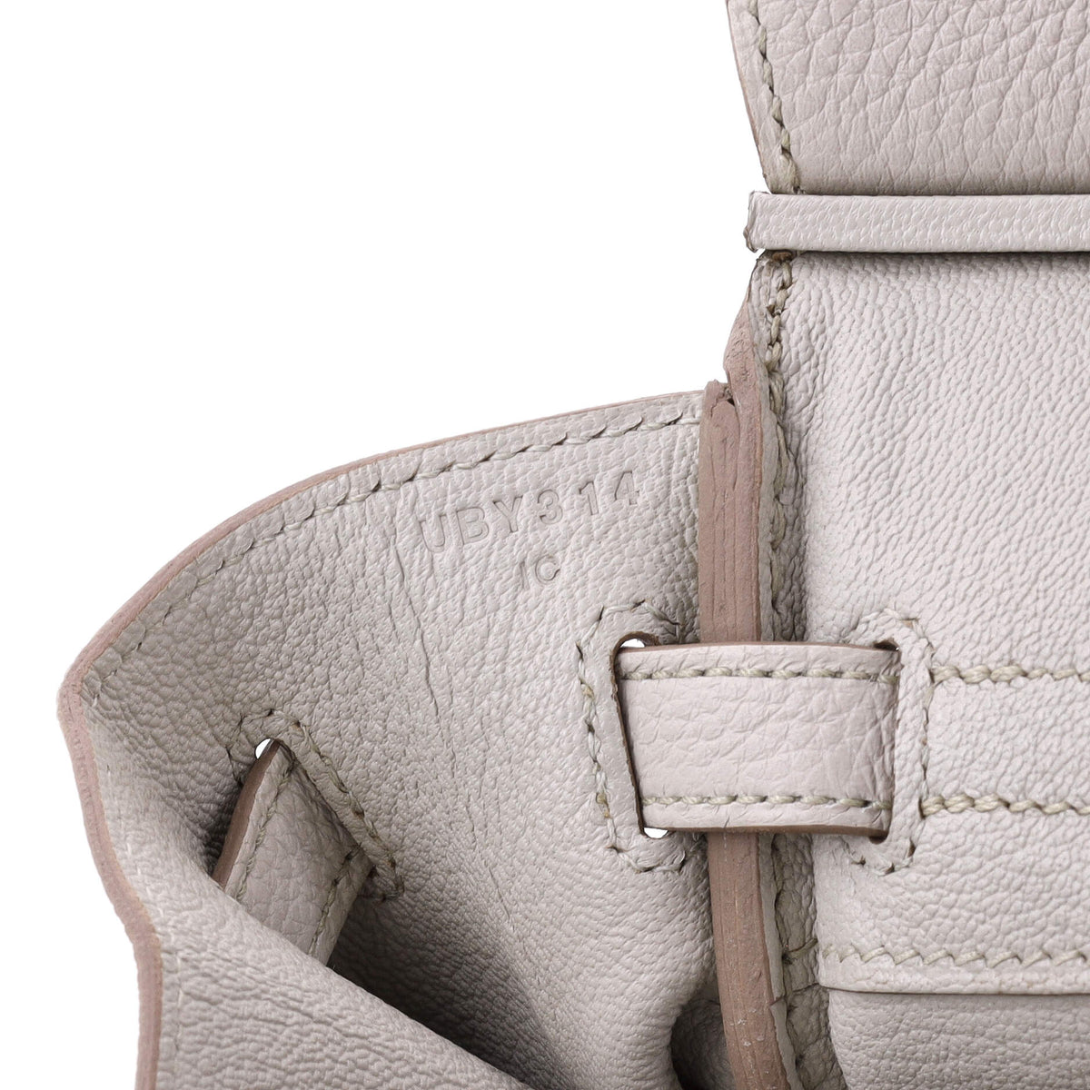 Birkin Handbag Light Togo with Palladium Hardware 25