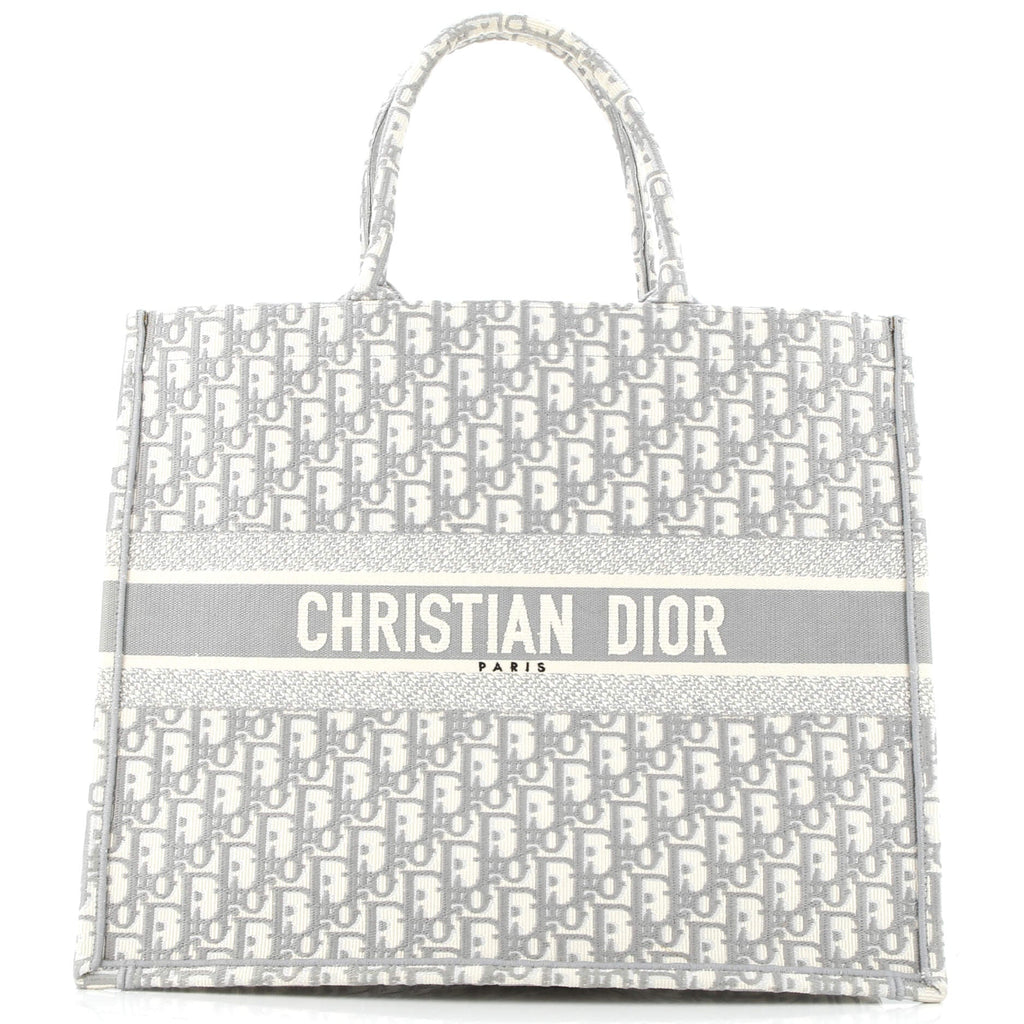 Book Tote Oblique Canvas Large