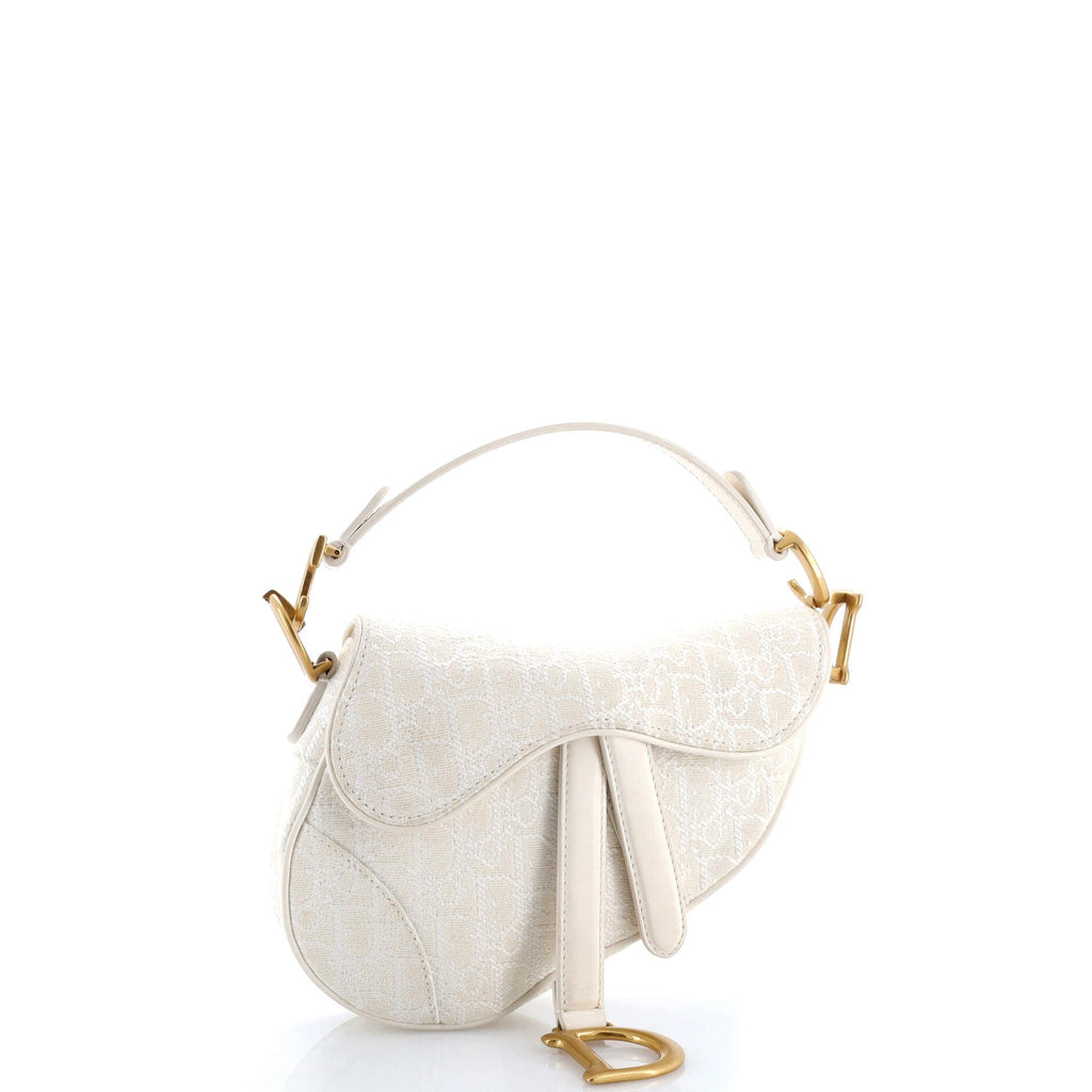 Saddle Handbag Oblique Canvas Mini