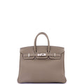 Birkin Handbag Grey Togo with Palladium Hardware 25