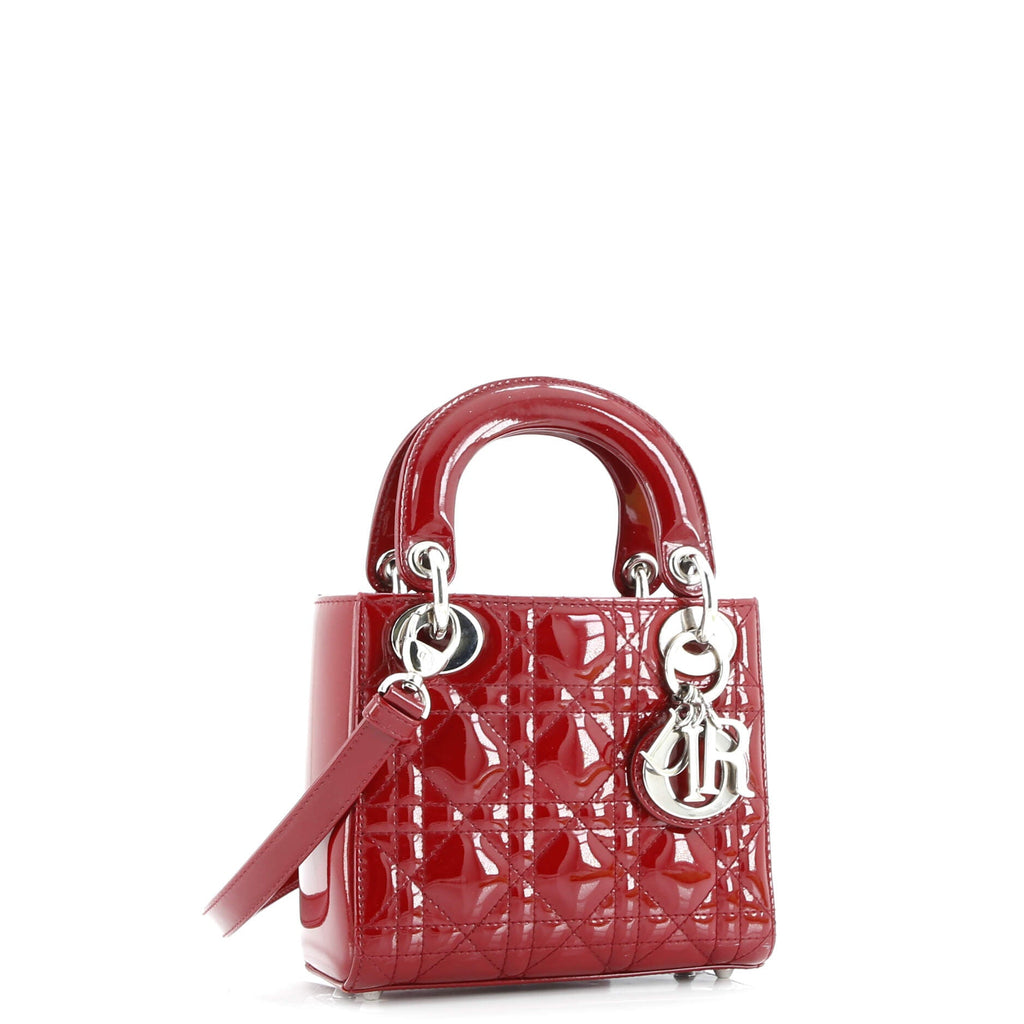 Lady Dior Bag Cannage Quilt Patent Mini