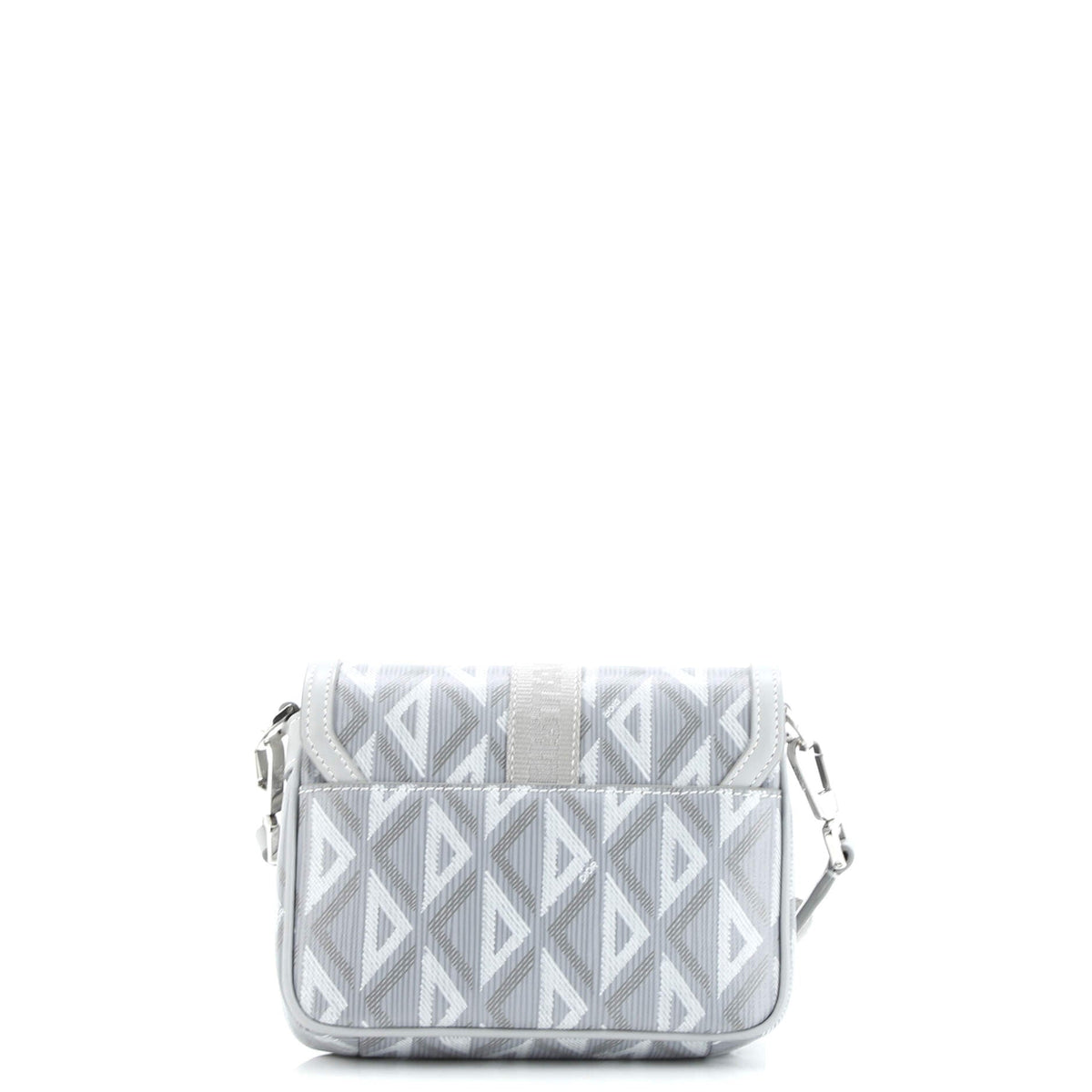 Hit the Road Flap Crossbody Bag CD Diamond Coated Canvas and Leather Mini