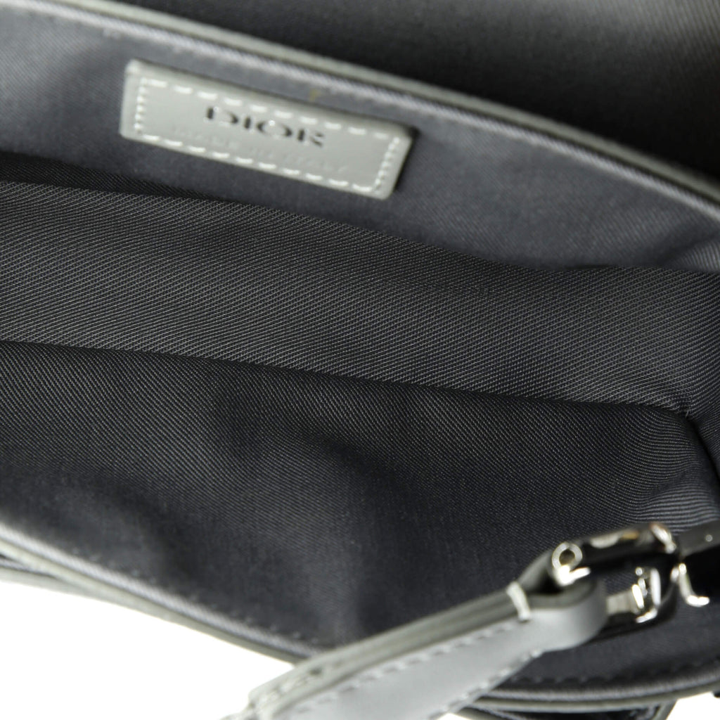 Hit the Road Flap Crossbody Bag CD Diamond Coated Canvas and Leather Mini