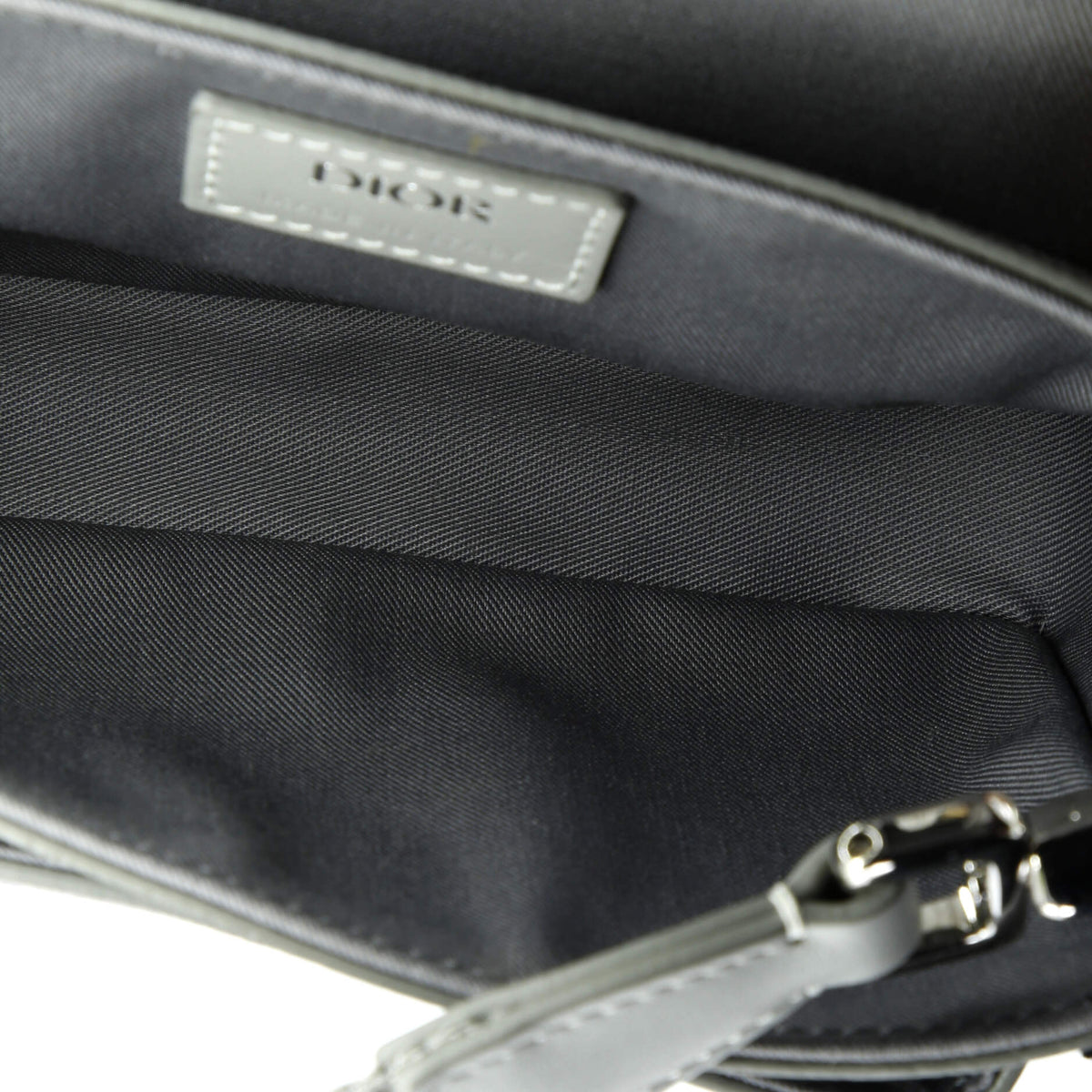 Hit the Road Flap Crossbody Bag CD Diamond Coated Canvas and Leather Mini