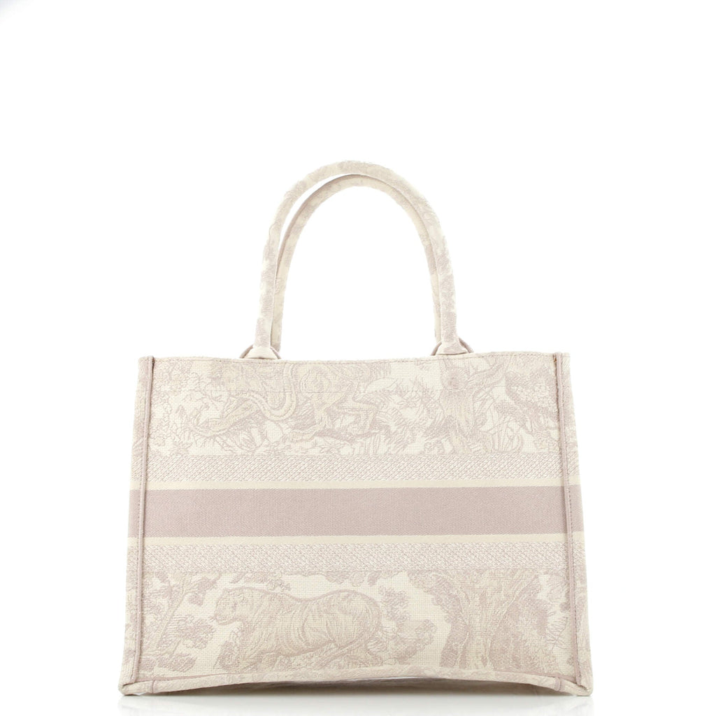 Book Tote Embroidered Canvas Medium