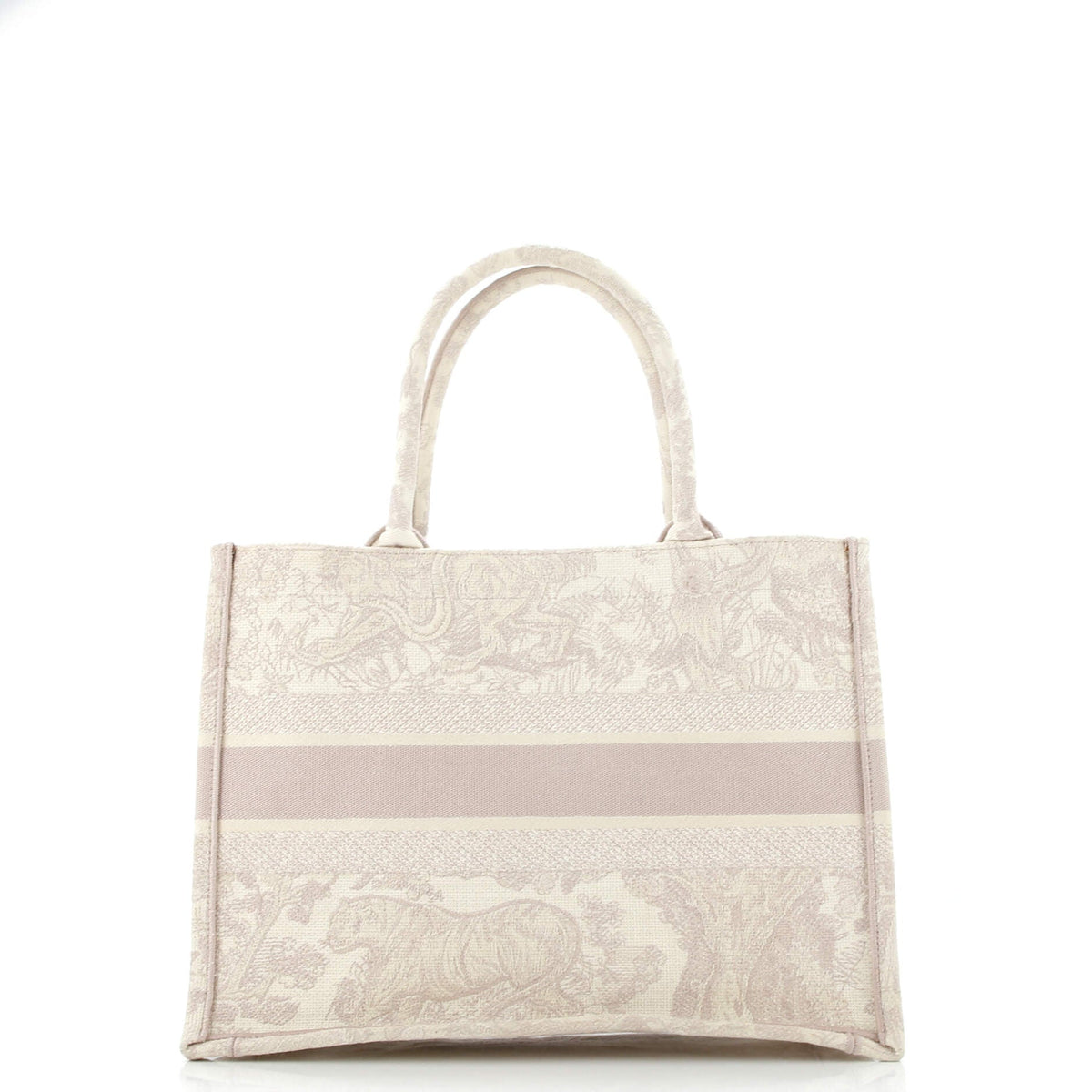 Book Tote Embroidered Canvas Medium
