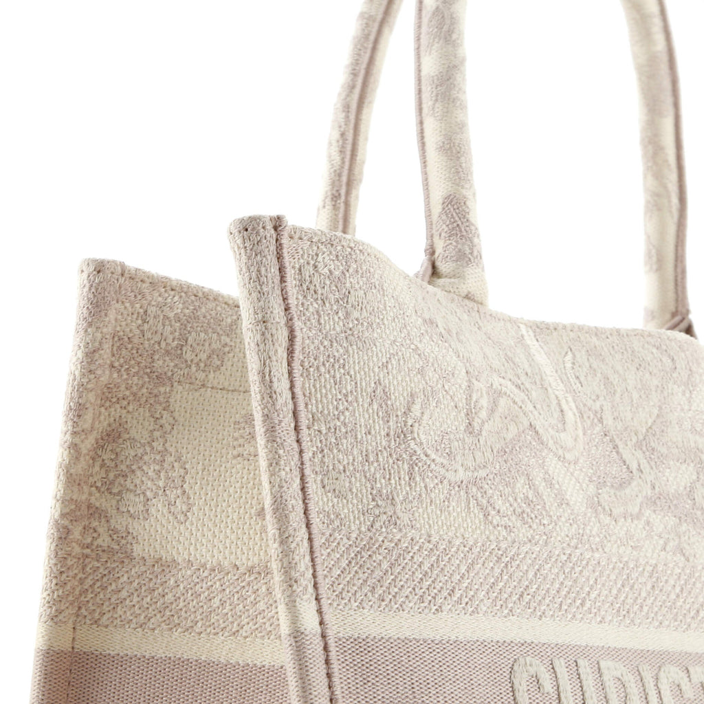 Book Tote Embroidered Canvas Medium