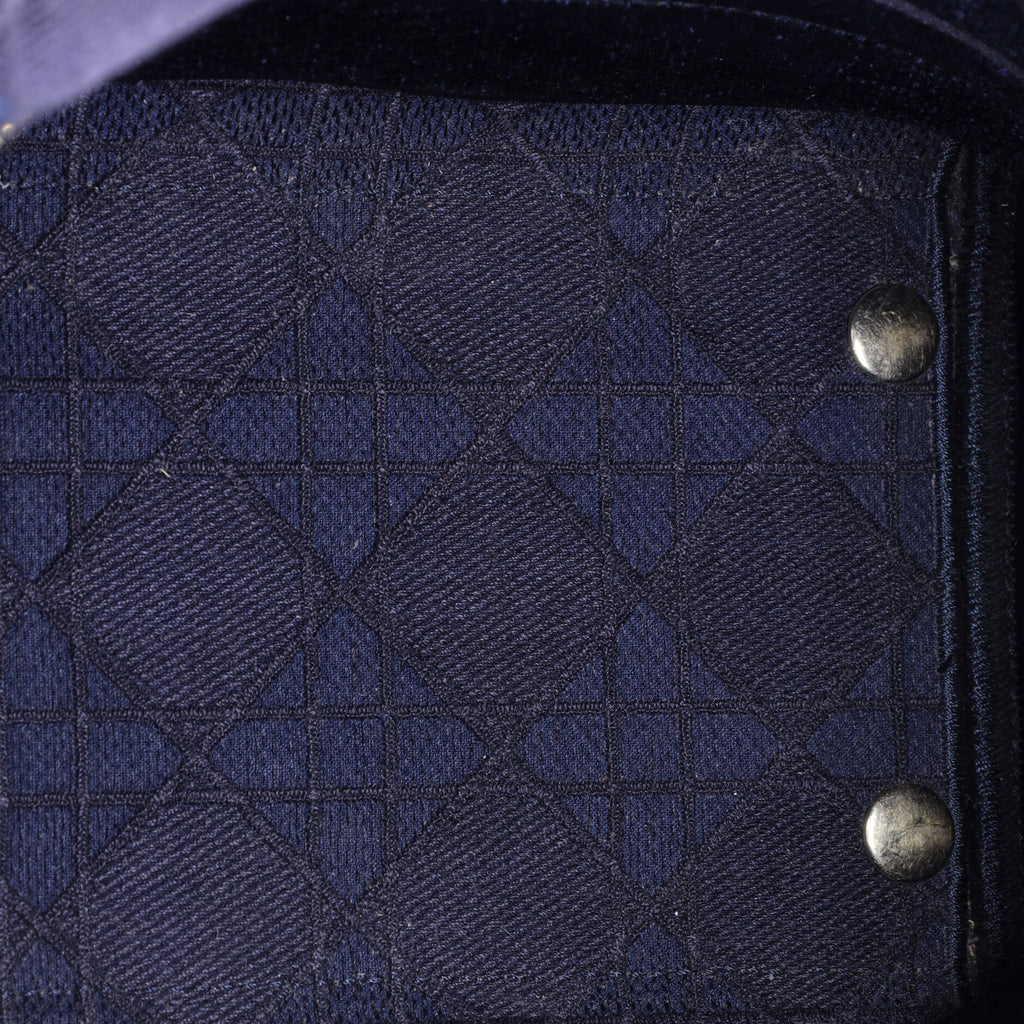 Lady D-Lite Bag Cannage Embroidered Velvet Medium
