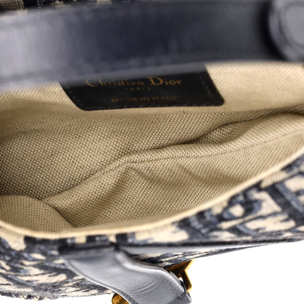 Saddle Handbag Oblique Canvas Mini