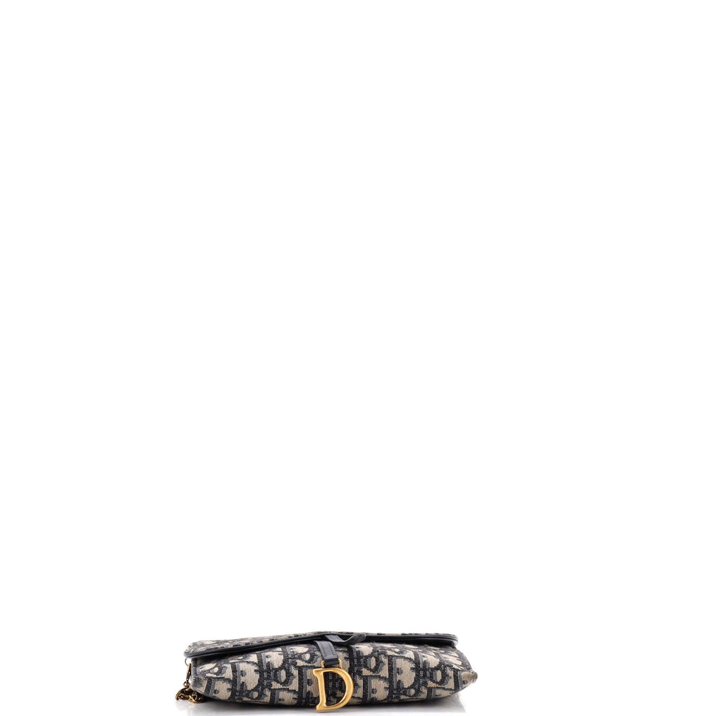 Saddle Chain Wallet Oblique Canvas