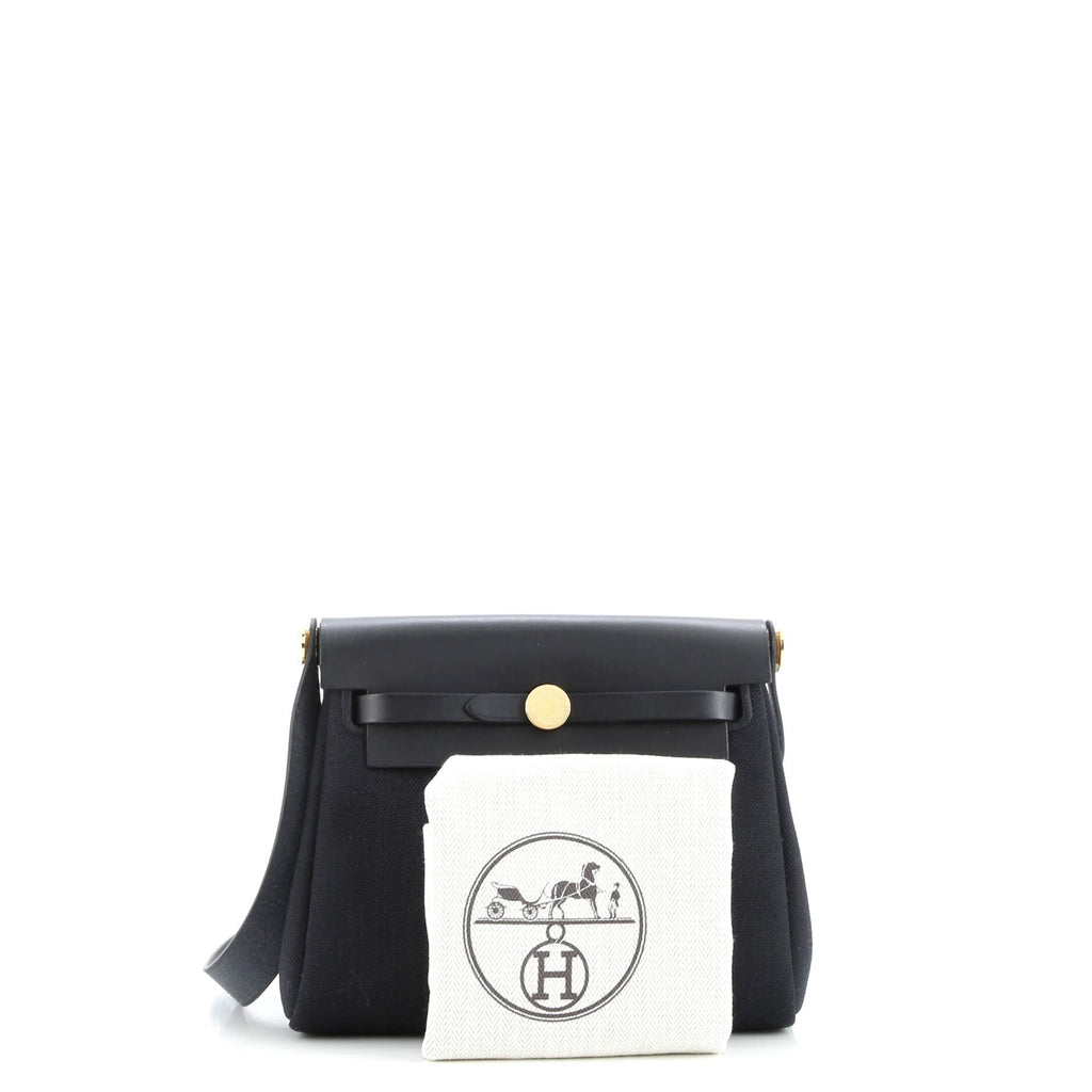 Herbag Zip Toile and Leather 20