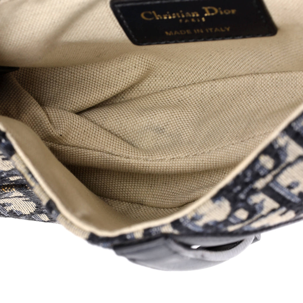 Saddle Handbag Oblique Canvas Mini