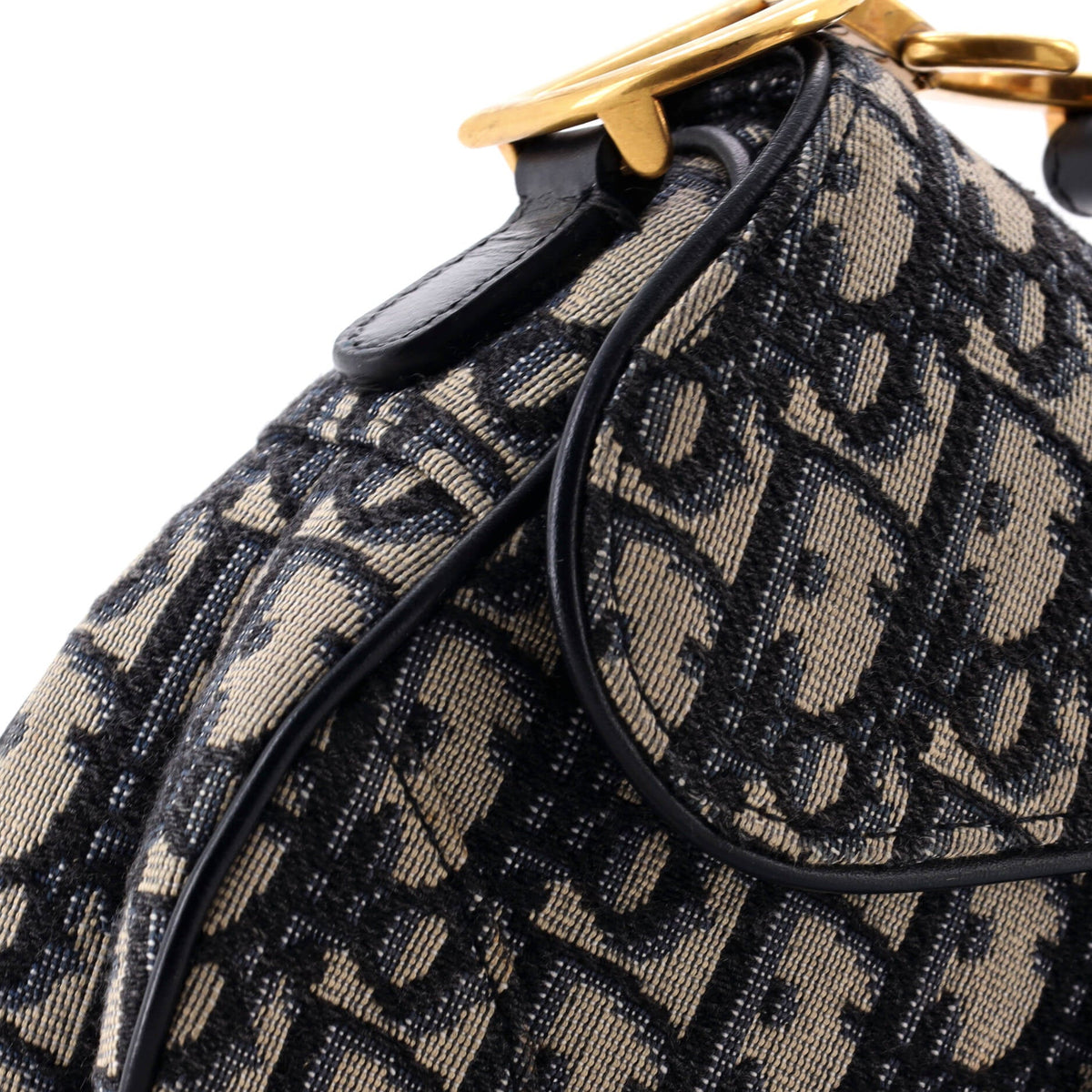 Saddle Handbag Oblique Canvas Mini