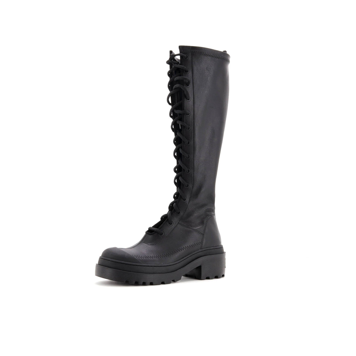 Women's Dior Arcade Knee High Combat Boots Leather