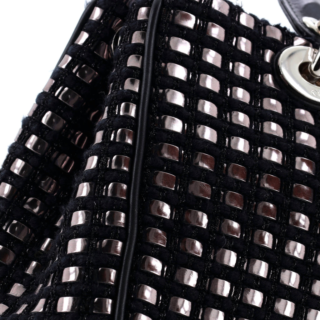 Diorissimo Tote Patch Embellished Metallic Tweed Mini