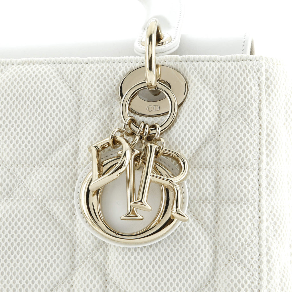 Lady Dior Bag Cannage Quilt Mesh Medium