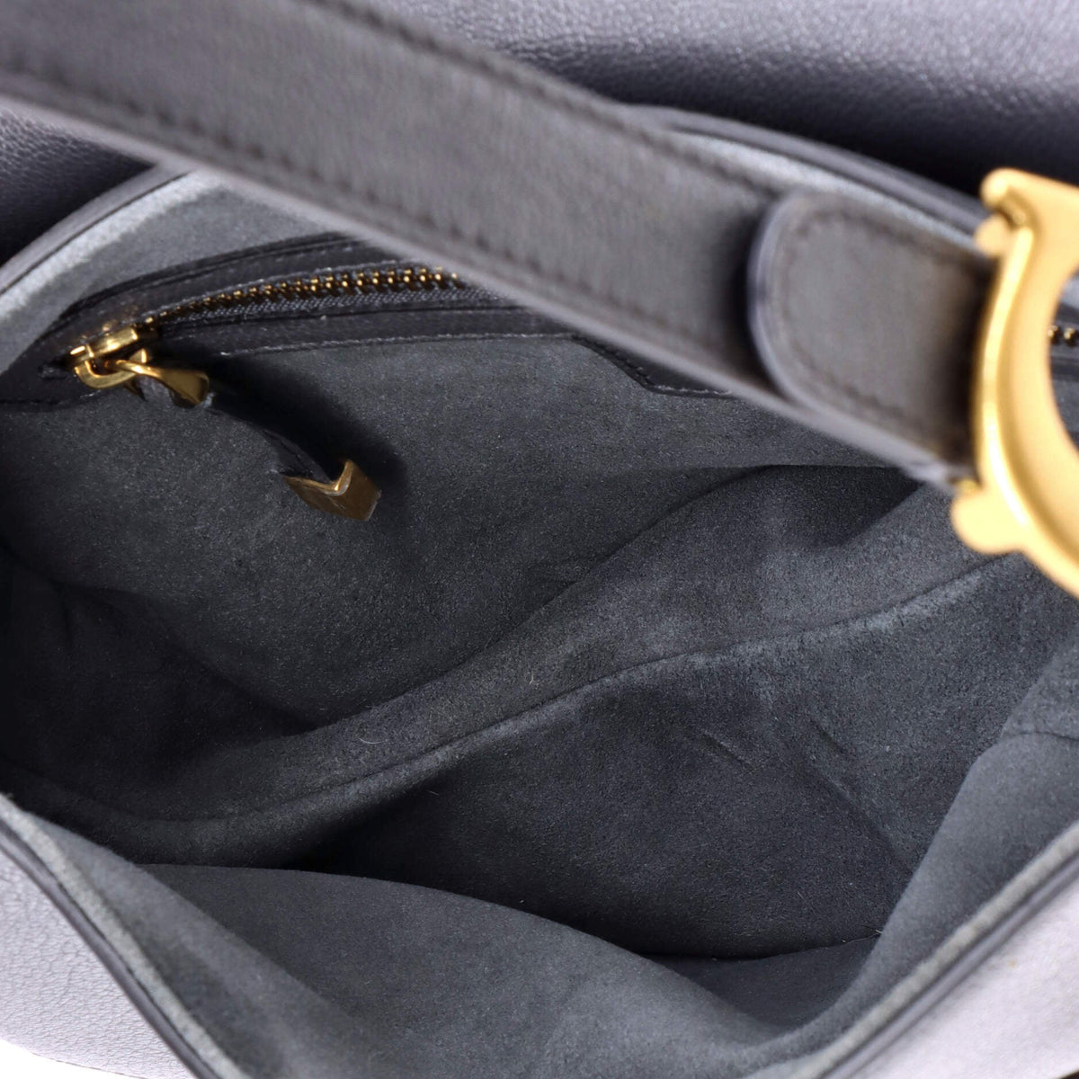 Saddle Handbag Leather Medium